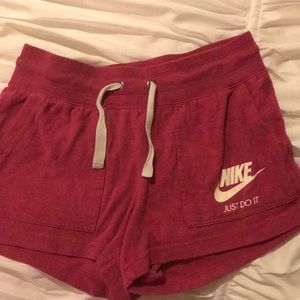 Pink Nike shorts